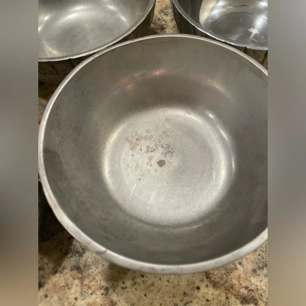 Set of 5 Towle Silversmith Candy/Nut Bowls Hammered Silver-plated Basket Weave